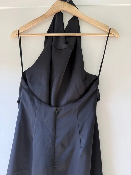 Babaton Black Halter Cowl Dress - Picture 4 of 4